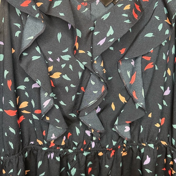 Mossimo Speckled Ruffle Dress Size XXL - Picture 2 of 7